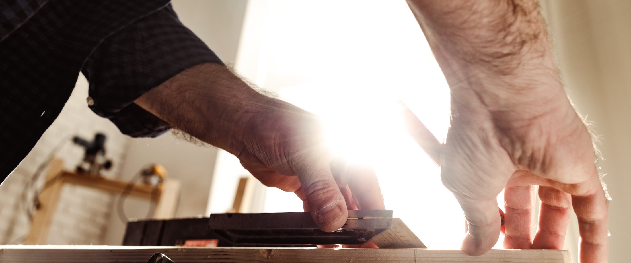 A founder’s hands at work in the family business